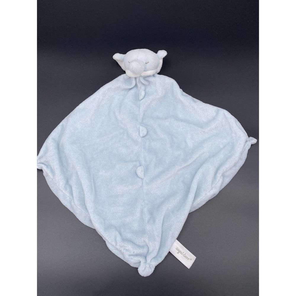 Angel Dear - Small‎ Blue Elephant Plush Security Blanket - Lovey - Baby Blanket